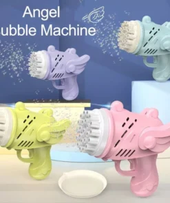 Automatic Angel Rocket Bubble Blower: Elevate Playtime to the Skies!