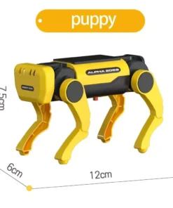 Eco-Friendly Solar-Powered DIY Mechanical Dog Robot Kit