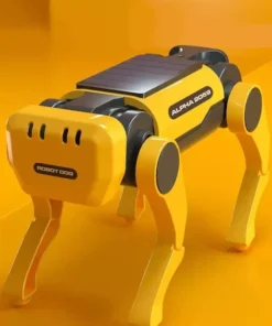 Eco-Friendly Solar-Powered DIY Mechanical Dog Robot Kit
