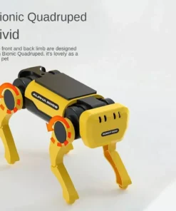Eco-Friendly Solar-Powered DIY Mechanical Dog Robot Kit