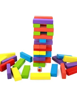 Fun Games For Whole Family Wooden Building Blocks Stacking Balance Puzzle