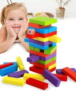 Fun Games For Whole Family Wooden Building Blocks Stacking Balance Puzzle