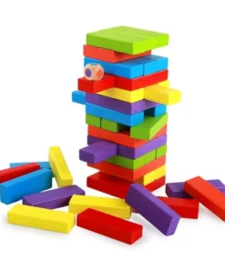 Fun Games For Whole Family Wooden Building Blocks Stacking Balance Puzzle