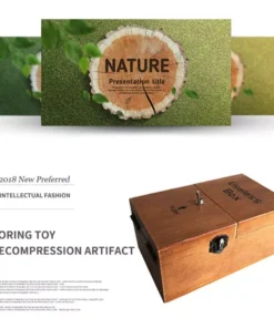 Wooden Useless Box – Interactive Stress-Reduction Toy, Ideal for Gifts