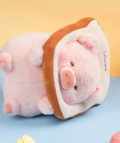 Kawaii Lulu Pig Bread Plush Toy – Adorable Stuffed Animals for Kids