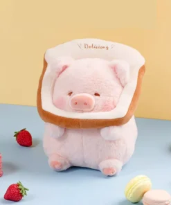 Kawaii Lulu Pig Bread Plush Toy – Adorable Stuffed Animals for Kids