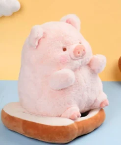 Kawaii Lulu Pig Bread Plush Toy – Adorable Stuffed Animals for Kids