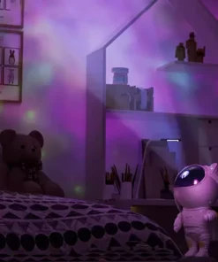 Starry Sky Astronaut Night Light Galaxy Projector Lamp with Remote Control and Timer