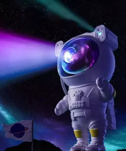 Starry Sky Astronaut Night Light Galaxy Projector Lamp with Remote Control and Timer