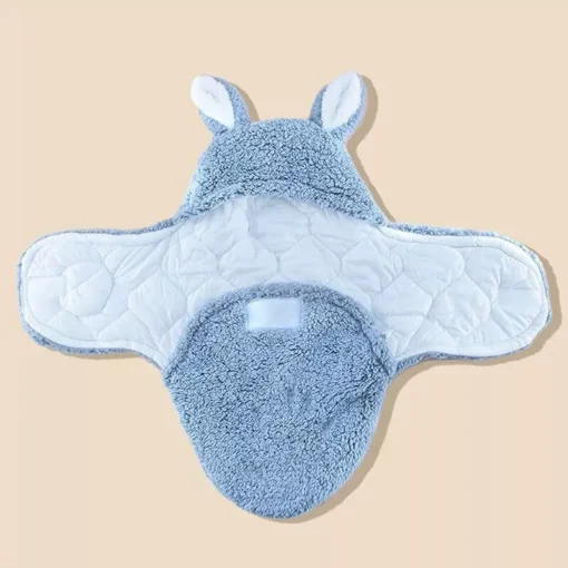 Cozy Cotton Baby Swaddle Sleeping Bag for Autumn & Winter – Thickened, Anti-Jump Quilt