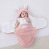 Cozy Cotton Baby Swaddle Sleeping Bag for Autumn & Winter – Thickened, Anti-Jump Quilt