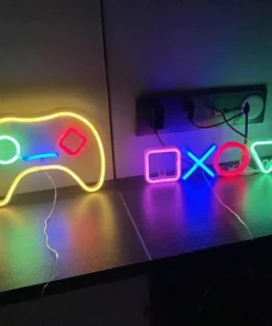 USB-Powered Neon Gaming Icon Light
