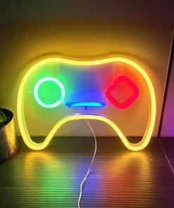 USB-Powered Neon Gaming Icon Light