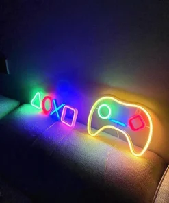 USB-Powered Neon Gaming Icon Light