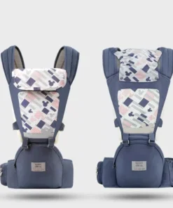 Versatile Baby Carrier with Hip Seat, Breathable & Adjustable Strap