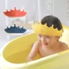 Adjustable Cartoon Crown Baby Shower Cap – Safe Hair Wash Shield & Ear Protector
