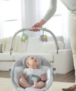 Deluxe Soothing Bouncer: Vibrating Plush Seat & Music Bed Chaise with 8 Melodies