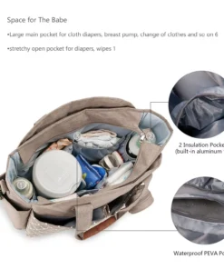 Large-Capacity Multi-Functional Diaper Backpack