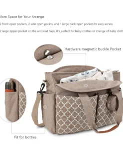 Large-Capacity Multi-Functional Diaper Backpack