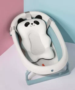 Soft Newborn Baby Bath Seat Cushion: Anti-Slip Foldable Tub Support Mat