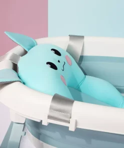 Soft Newborn Baby Bath Seat Cushion: Anti-Slip Foldable Tub Support Mat
