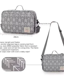 Multifunctional Waterproof Diaper Bag Organizer with Stylish Patterns