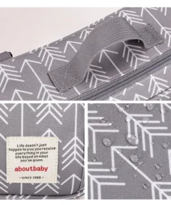 Multifunctional Waterproof Diaper Bag Organizer with Stylish Patterns