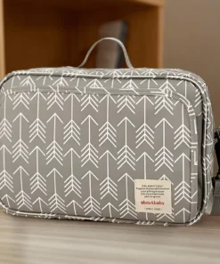 Multifunctional Waterproof Diaper Bag Organizer with Stylish Patterns