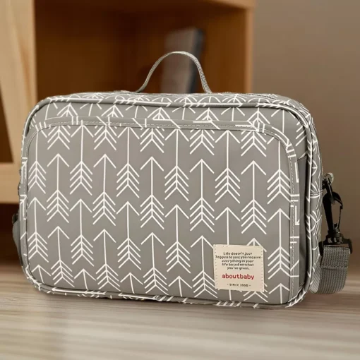 Multifunctional Waterproof Diaper Bag Organizer with Stylish Patterns