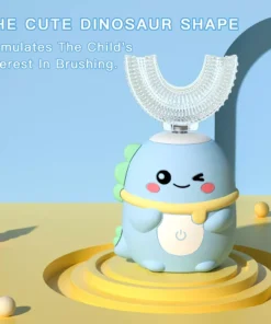 360° U-Shaped Kids Sonic Electric Toothbrush with Blue Light Disinfection