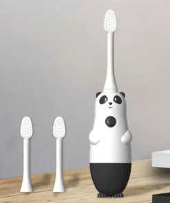 Kid-Friendly Panda Electric Toothbrush: Sonic Vibrations for Gentle Whitening and Deep Cleaning