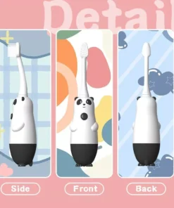 Kid-Friendly Panda Electric Toothbrush: Sonic Vibrations for Gentle Whitening and Deep Cleaning