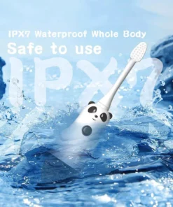 Kid-Friendly Panda Electric Toothbrush: Sonic Vibrations for Gentle Whitening and Deep Cleaning