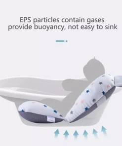 Adjustable Newborn Bath Cushion – Star Pattern, Foldable Baby Bath Seat