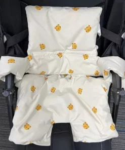 Portable Baby Dining Chair Cushion with Non-Slip Design and Animal Motifs