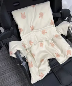 Portable Baby Dining Chair Cushion with Non-Slip Design and Animal Motifs