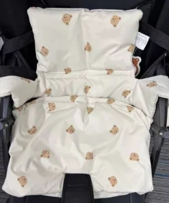 Portable Baby Dining Chair Cushion with Non-Slip Design and Animal Motifs