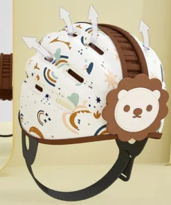 Toddler Safety Helmet: Cartoon Animal Bumper Cap with Breathable Padding