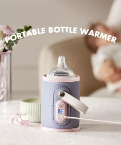Portable USB Milk & Water Bottle Warmer with Adjustable Thermostat