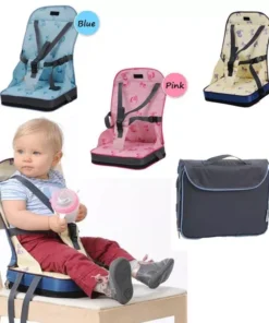 Portable Foldable Baby Dining Booster Seat & Mummy Organizer Bag