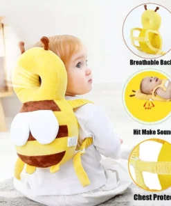 Cartoon Bee Baby Head Back Protector