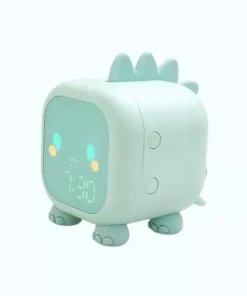 Dinosaur-Themed Kids’ Alarm Clock with Voice Control and Night Light