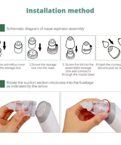 Adjustable Baby Nasal Aspirator with Suction for Newborns & Infants