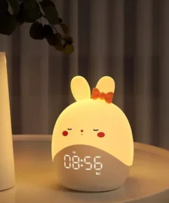 Rabbit & Duck LED Smart Alarm Clock with Night Light