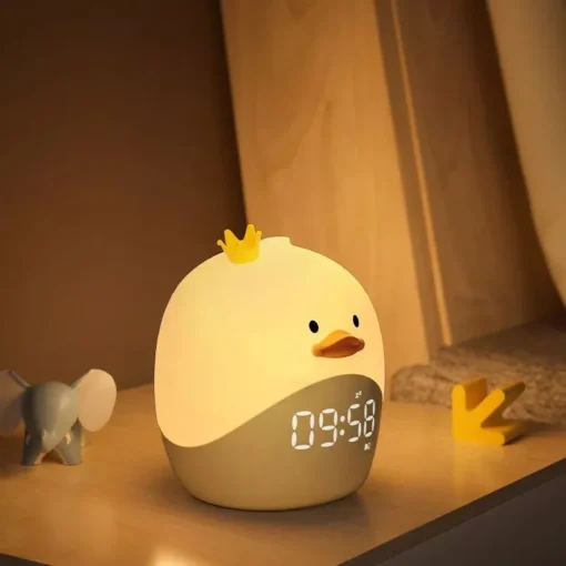 Rabbit & Duck LED Smart Alarm Clock with Night Light