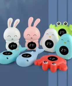 Adorable Cartoon Floating Baby Bath Thermometer with Digital LED Display