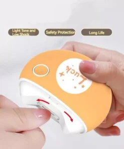 3-in-1 Electric Nail Tool with Night Light and Cartoon Design