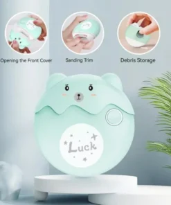 3-in-1 Electric Nail Tool with Night Light and Cartoon Design