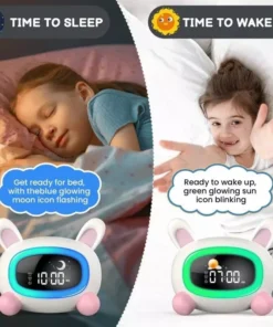 Kids’ Wake-Up and Sleep Training Alarm Clock with Soothing Sound Machine