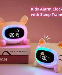 Kids’ Wake-Up and Sleep Training Alarm Clock with Soothing Sound Machine